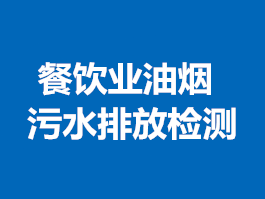 餐飲業(yè)油煙、污水排放檢